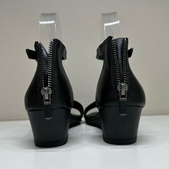 NWOB | Eileen Fisher | Mars Ankle Wedge Sandal | Black | Size 6 & 9.5 - Picture 8 of 16
